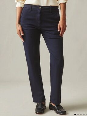American Giant Women's Sawbuck Chino in Dress Navy Blue Size 4 Cotton Twill